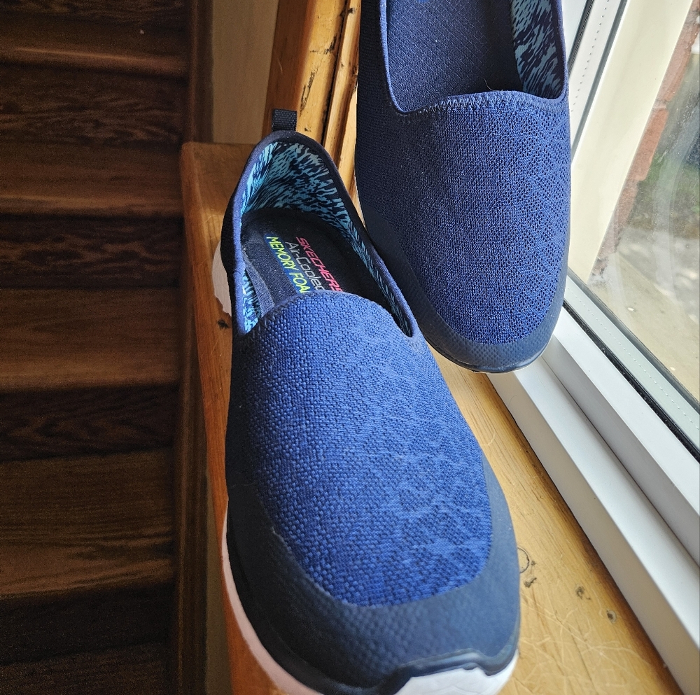 Skechers Blue Slip-On Shoes